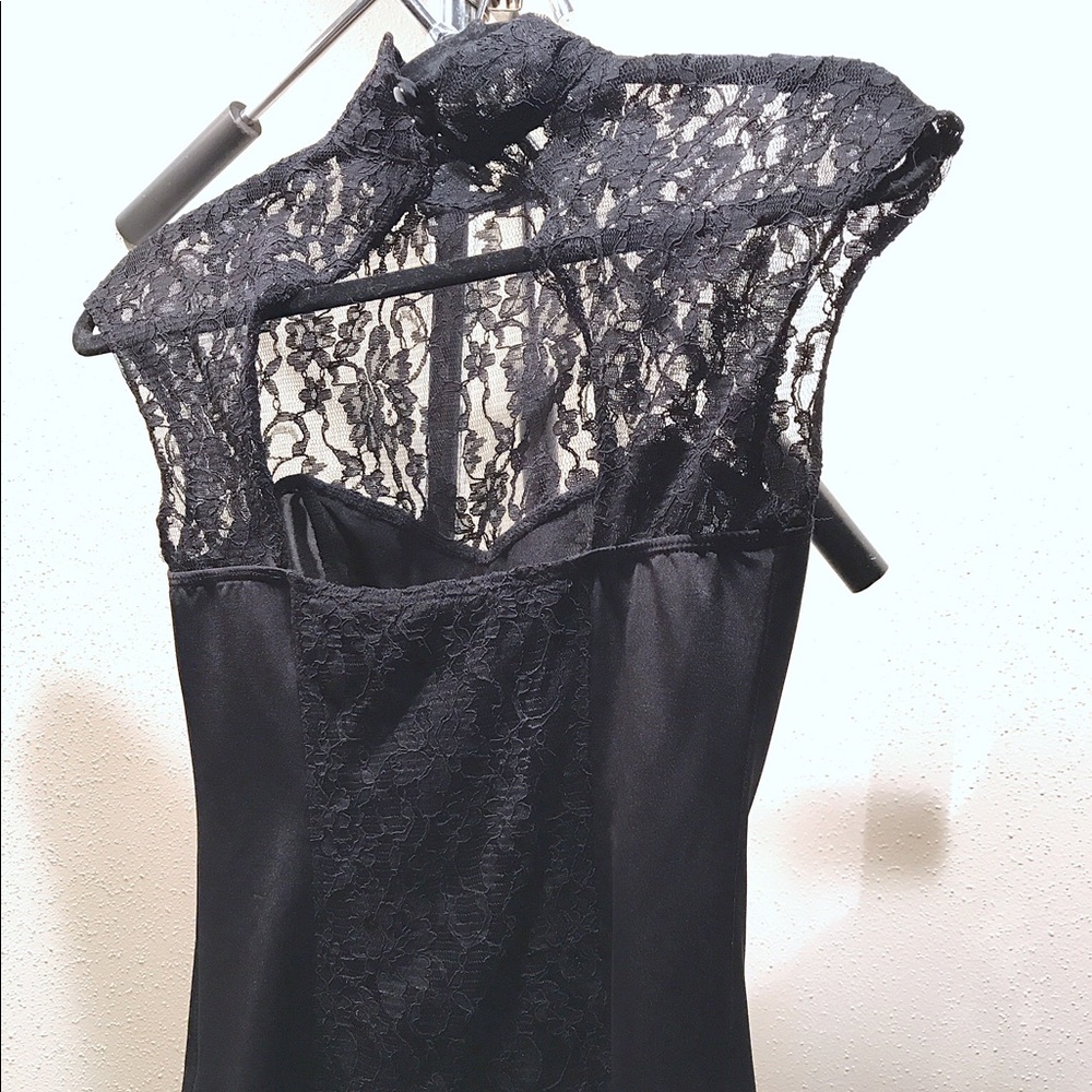 Lace and spandex.